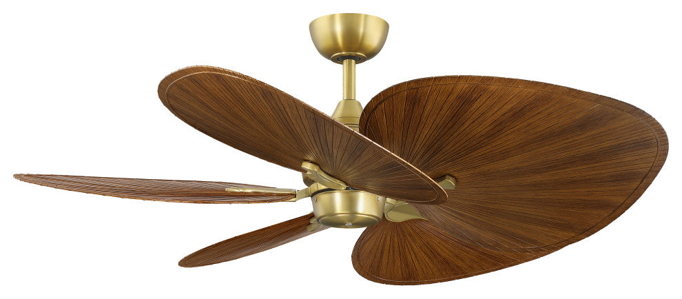 Islander Indoor/Outdoor Ceiling Fan DC Motor Satin Brass