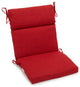 22"x45" Spun Polyester Outdoor Squared Seat/Back Chair Cushion, Papprika