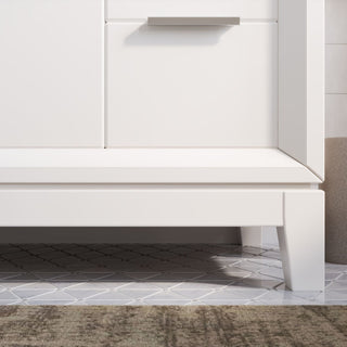 The Ezra Bathroom Vanity, Pure White, 48", Single Sink, Freestanding