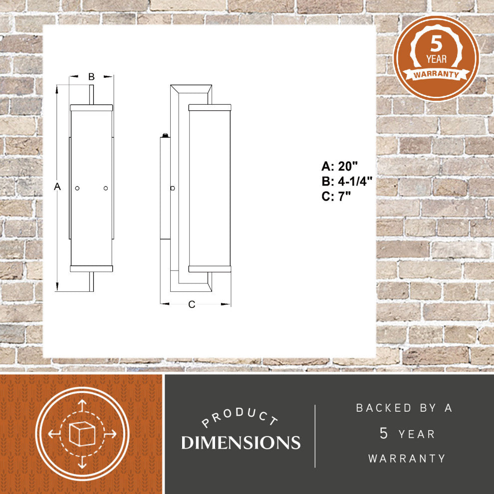 Morgan Park 20"H Outdoor Wall Light Matte Black