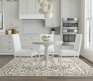 Fairview 36" Round Pedestal Dining Table, Whitewash