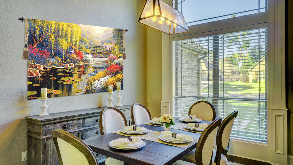 Giverny Pond Belgian Wall Tapestry