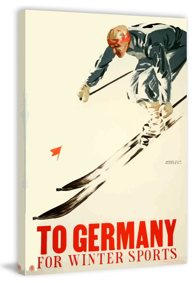 "To Germany" Painting Print on Wrapped Canvas, 30"x45"