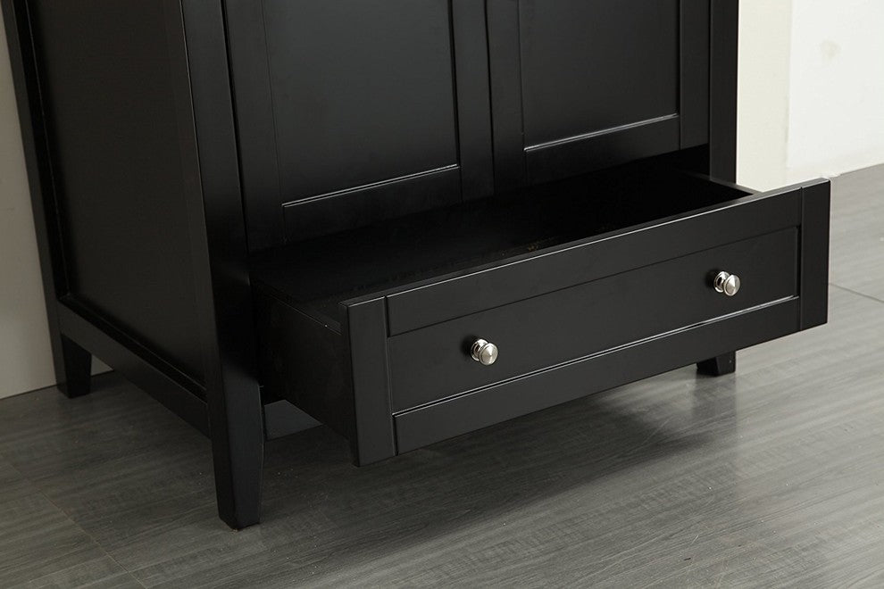 Eviva Lime 30" Bathroom Vanity Espresso With Marble Top