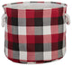 DII Polyester Bin Tri Color Cardinal Red Round Large 15"x16"x16"
