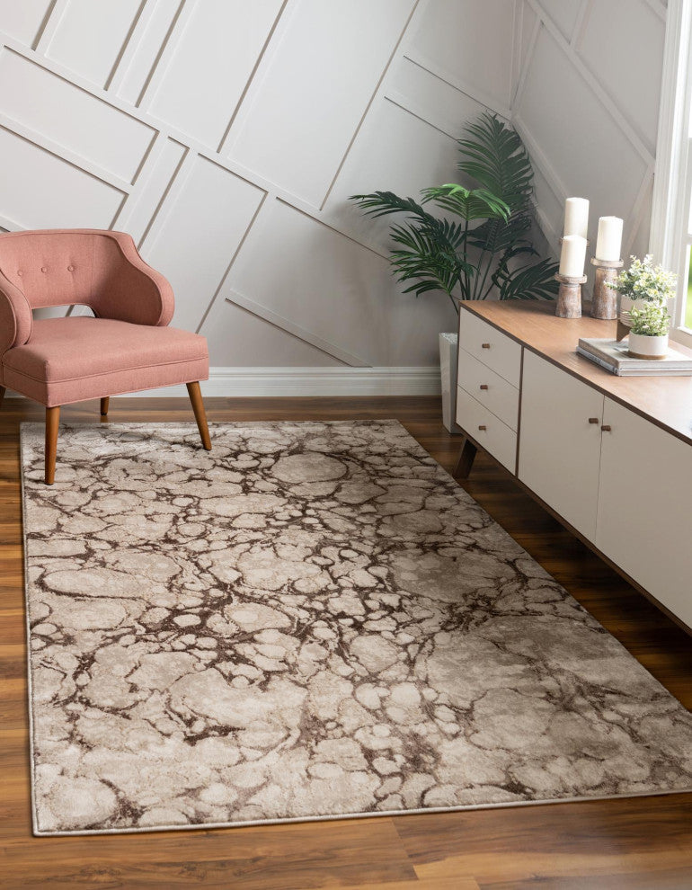 Unique Loom Oasis Breeze Area Rug, Brown, 5' 0 X 8' 0 Rectangular