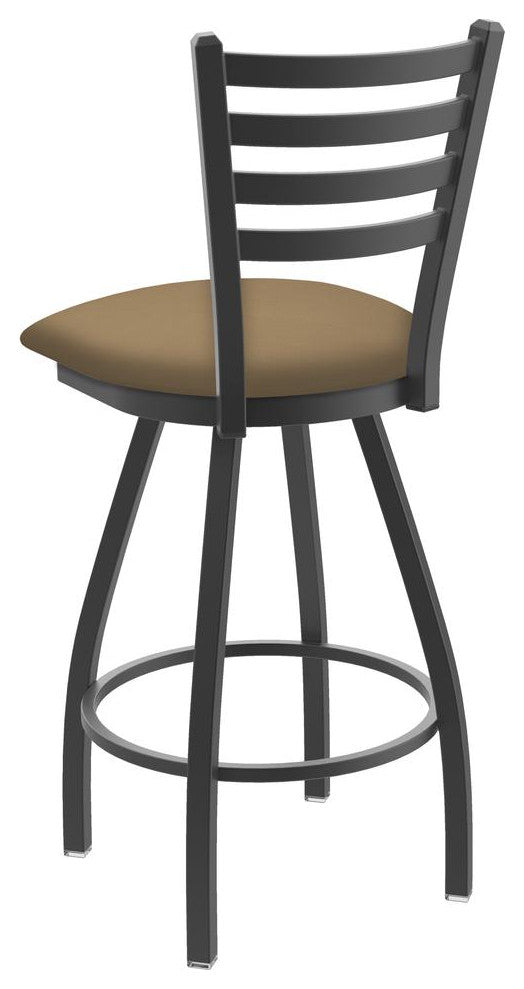 XL 410 Jackie 25 Swivel Counter Stool with Pewter Finish and Canter Sand Seat