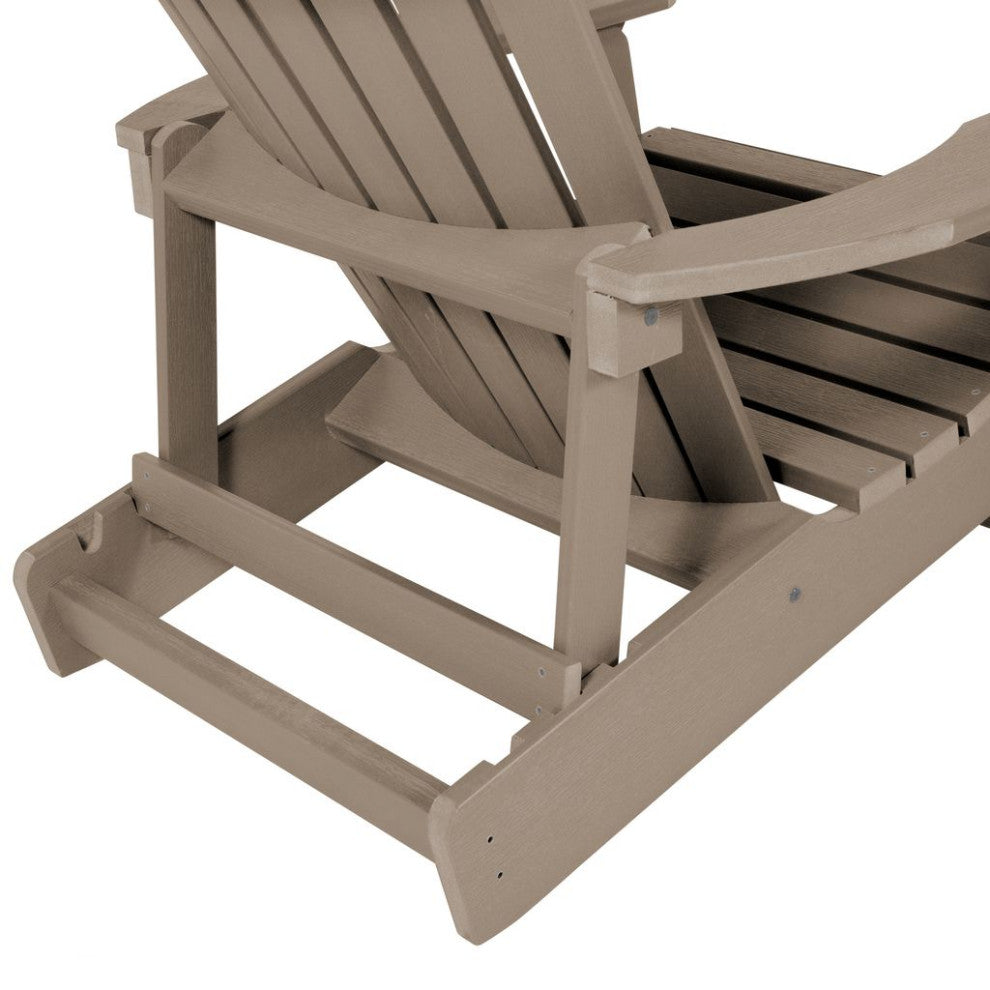 King Hamilton Folding and Reclining Adirondack Chair, Woodland Brown