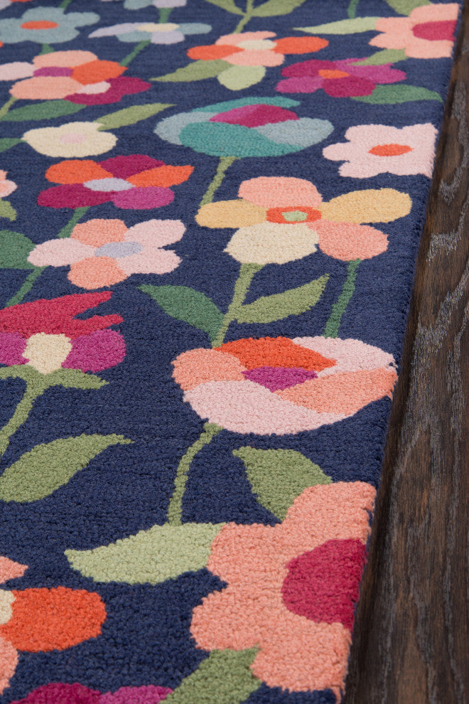 Newport Navy Rug, 5'x8'
