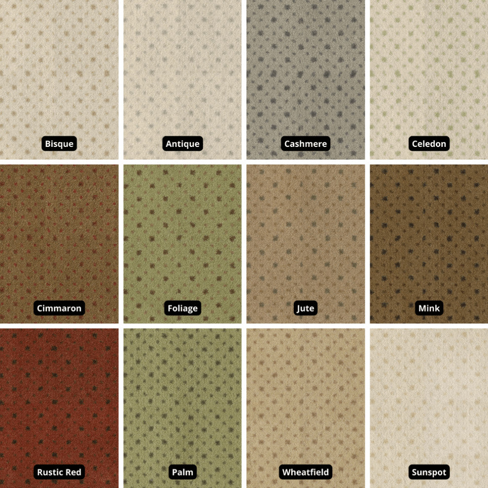 Dot Design 3/8" Thick Indoor Area Rug Carpet, Mink, 7x9