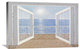 "Blue on Blue" Stretched Canvas Giclee by Diane Romanello, 30"x20"
