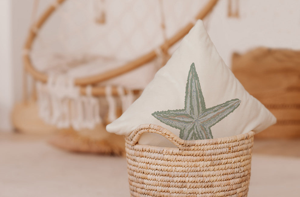 26x26" Compass Nautical Decorative Indoor Pillow, Shark Blue