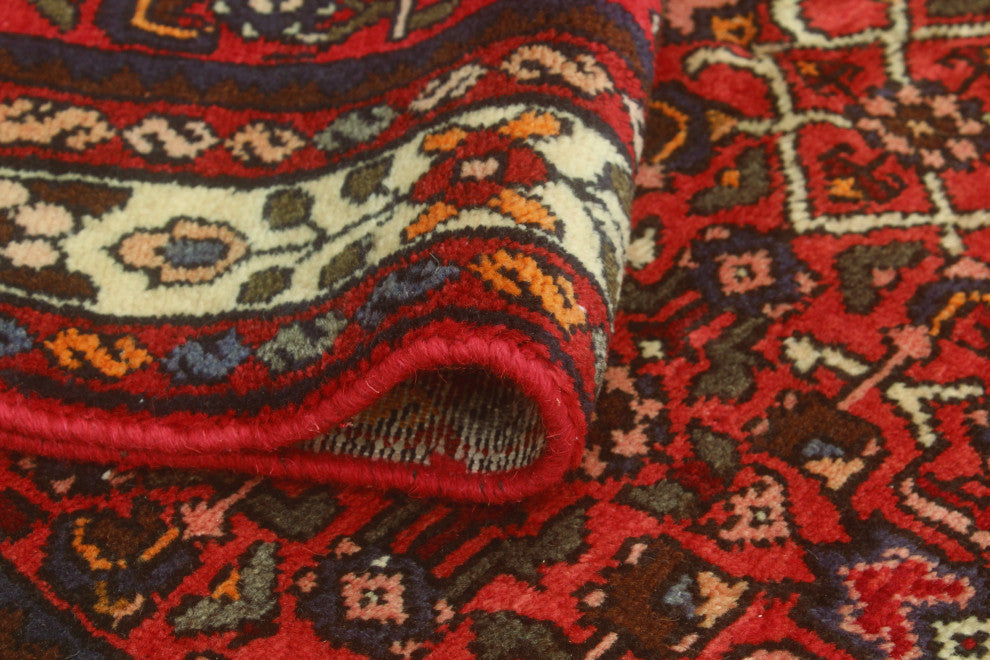 Fine Vintage Distressed Lahori Rust/Ivory Runner, 3'10 x 12'11