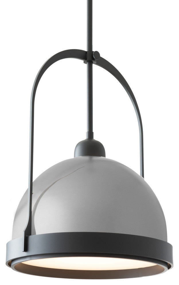 Atlas Small Pendant, Black Finish, Vintage Platinum Accents