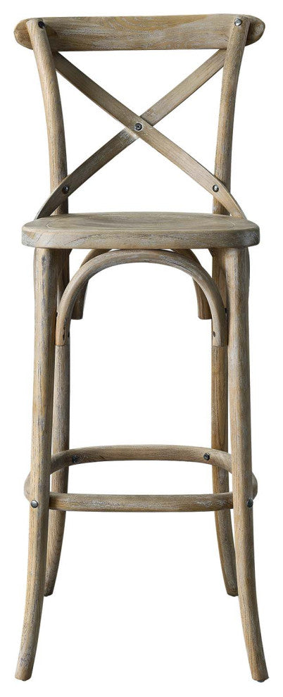 Gear Bar Stool, Gray