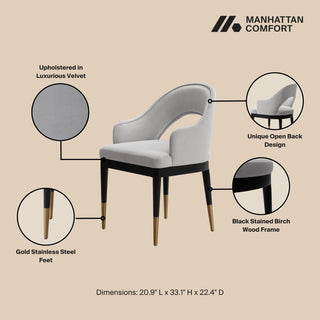 Manhattan Comfort 7-Piece Carrington and Rockaway Dining