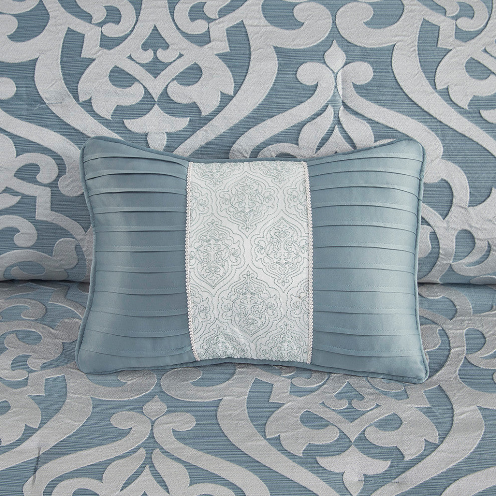 Madison Park Odette 8 Piece Jacquard Comforter Set