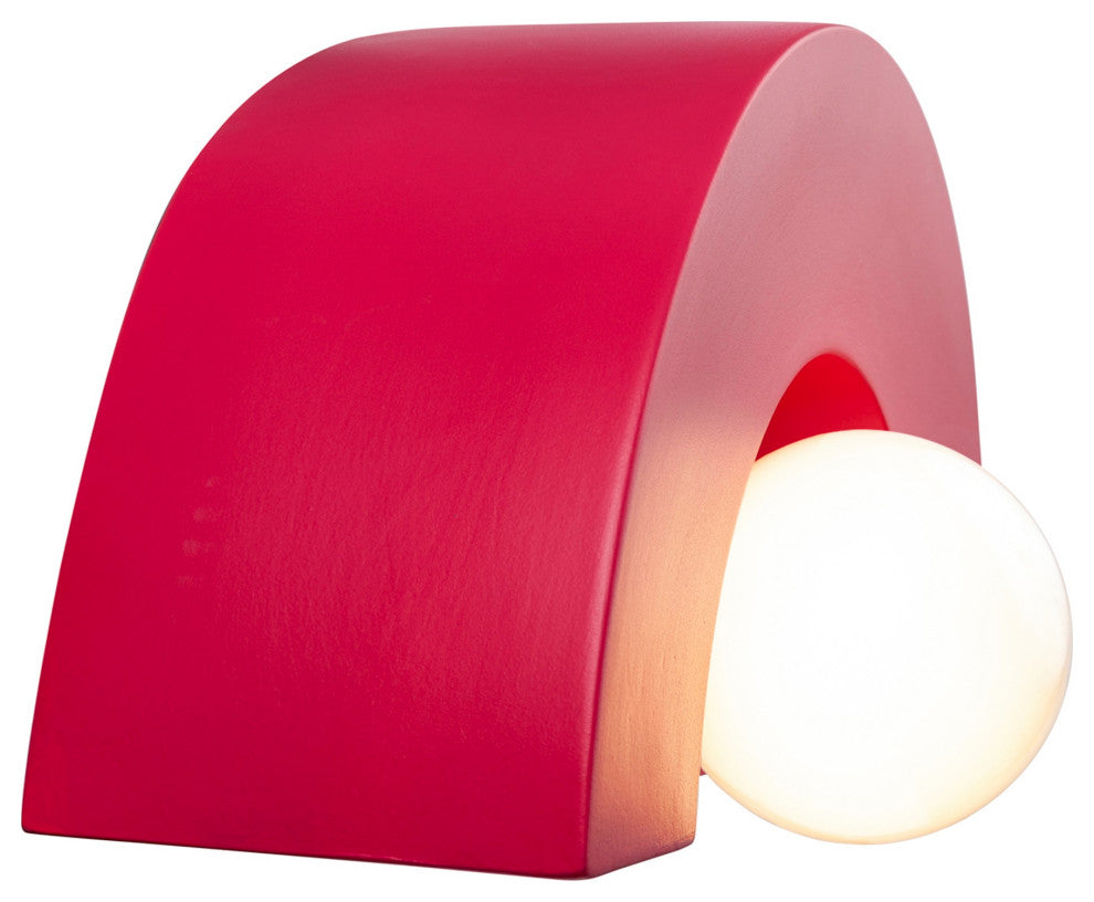 Crescent Wall Sconce, Cerise