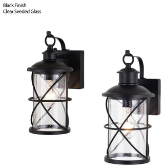 Vaxcel Lighting T0633ms 12" Tall Outdoor Wall Sconce - Black