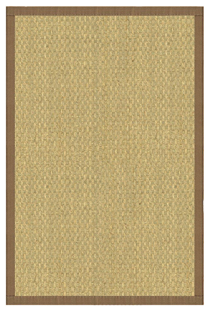 Natural Area Rugs, 7' Round, 100% Natural Fiber Marina, Seagrass Beige,Handmade