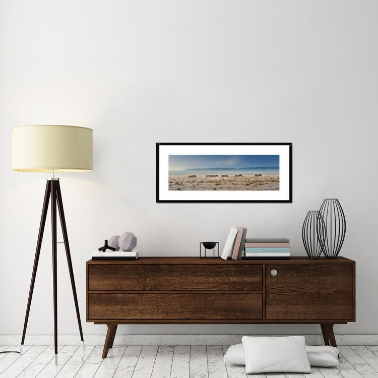 "Promenade" Framed Digital Print by Piet Flour, 44x19"