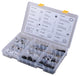 Plumber Box of Assorted Maintenance Parts, Polished Chrome