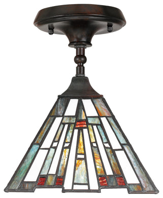 Quoizel TFMK1508 Maybeck 1 Light 8"W Mini Pendant / Semi-Flush - Valiant Bronze