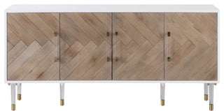 Jive White Lacquer and Acrylic Sideboard / Buffet