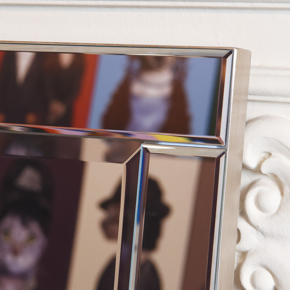Modern Beveled Wall Mirror, 24"x54"
