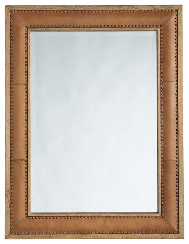 Dominica Leather Rectangular Mirror