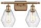 Innovations 516-2W-BB-G654-6 2-Light Bath Vanity Light, Brushed Brass