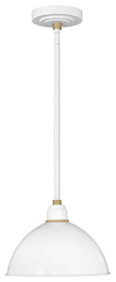 Hinkley 10584GW Pendant Barn Light, White
