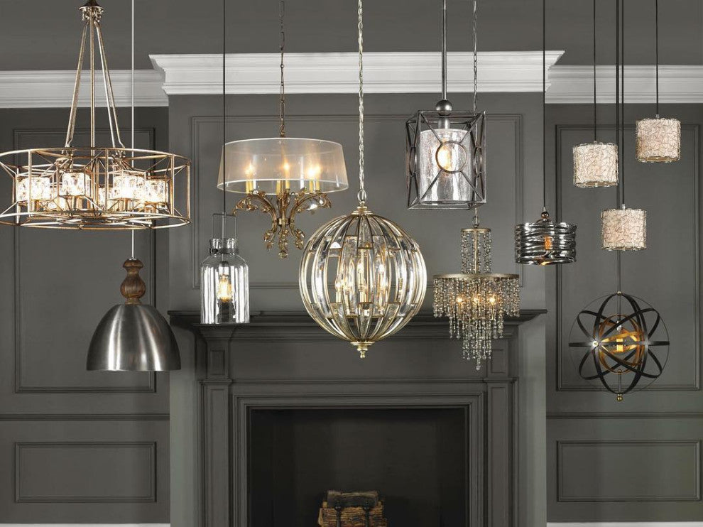 Antique Style 6 Light Crystal Globe Shape Sphere Chandelier Art Deco