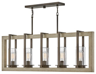 Hinkley Riverwood Medium Five Light Linear, Warm Bronze