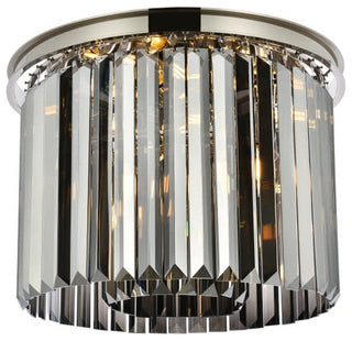 Elegant Lighting 1238F20-SS/RC Sydney 6 Light 20"W Flush Mount - Polished