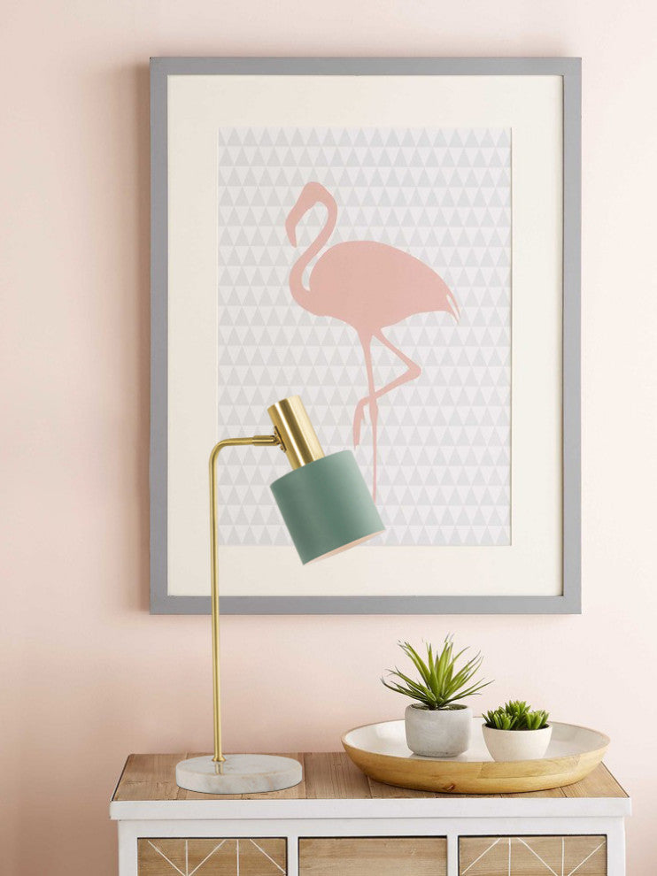 Le Locle | Modern Marble Base LED Table Lamp, Croatian Blue, A