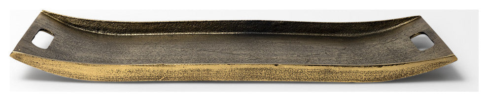 Drey 24Lx10W Gold Rectangular Tray