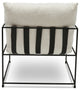 Trent Accent Chair, White Boucl