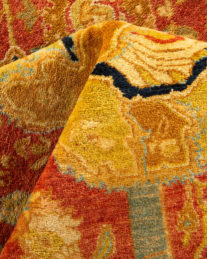 Mogul, One-of-a-Kind Hand-Knotted Area Rug  - Orange, 6' 1" x 8' 10"