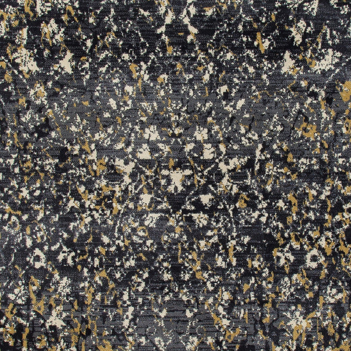 Karelia Inheritance Dark Gray 5'3" Round Area Rug