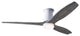 Arbor Flush Fan Gloss White, 54" Graywash Blades With LED, Wall Control