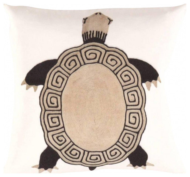 Pasargad Turkish Fine Silk Turtle Pillow 16"