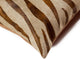 12"x20" Torino Togo Cowhide Pillow, Zebra Brown on Natural