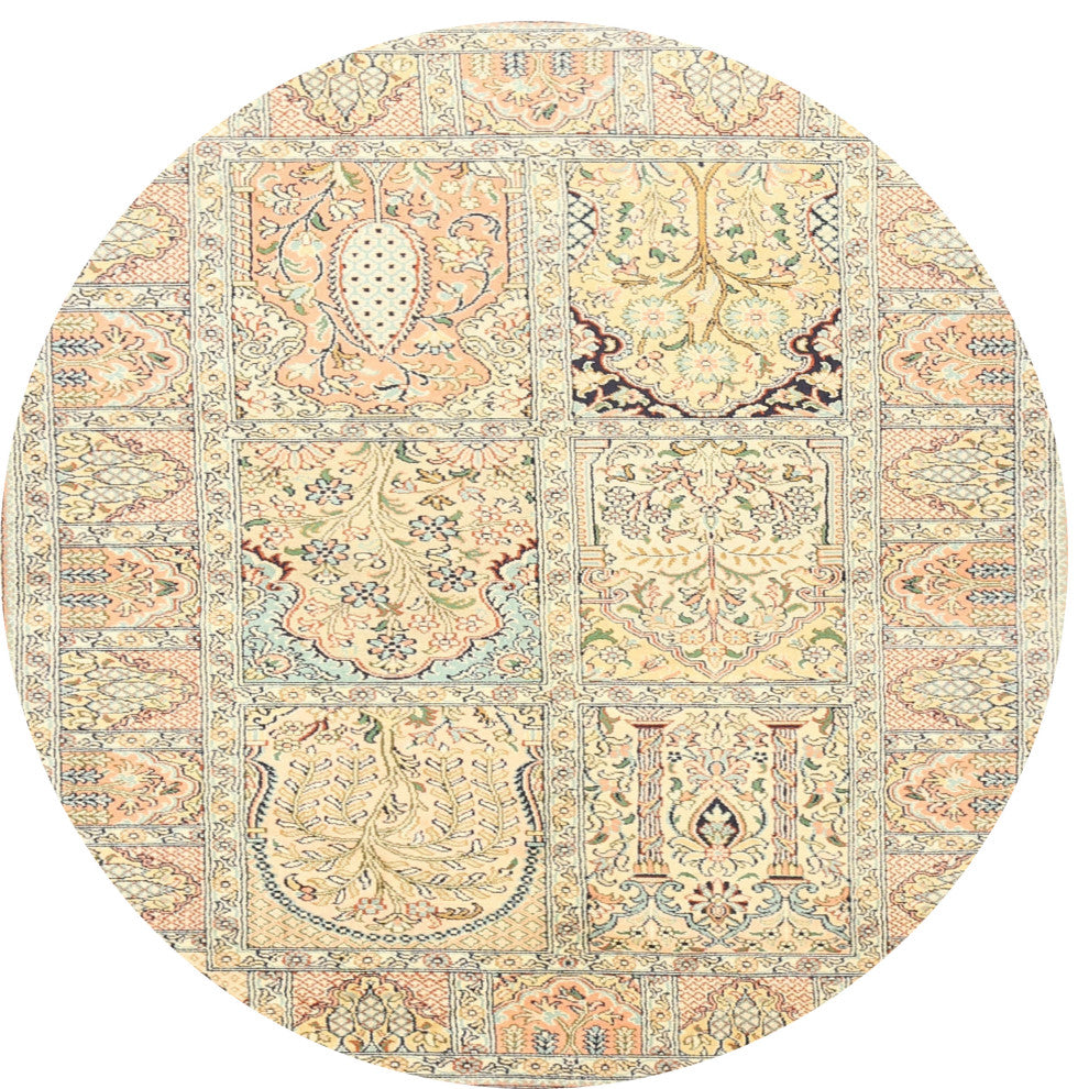 Ahgly Company Indoor Round Traditional Area Rugs, 4' Round