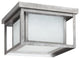 Generation Lighting Lighting 2-Light Outdoor Flush Mount, Weathered Pewter