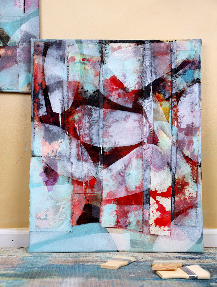 Contemporary Acrylic on Canvas, Original abstract painting, ready to hang