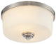 Lamina 2 Light Flush Mount in Brushed Nickel