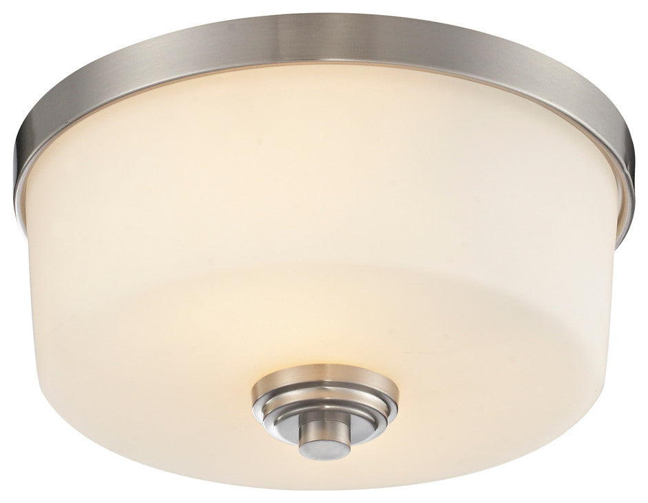 Lamina 2 Light Flush Mount in Brushed Nickel