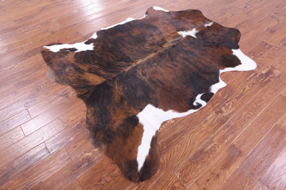 Brindle Natural Cowhide Rug 7' 1" X 6' 0" C2190