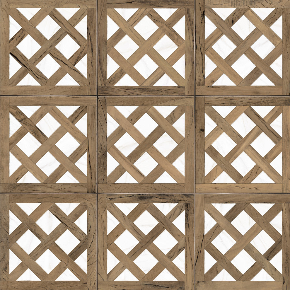 Kings Forest Lattice Calcatta Mix Ceramic Floor and Wall Tile